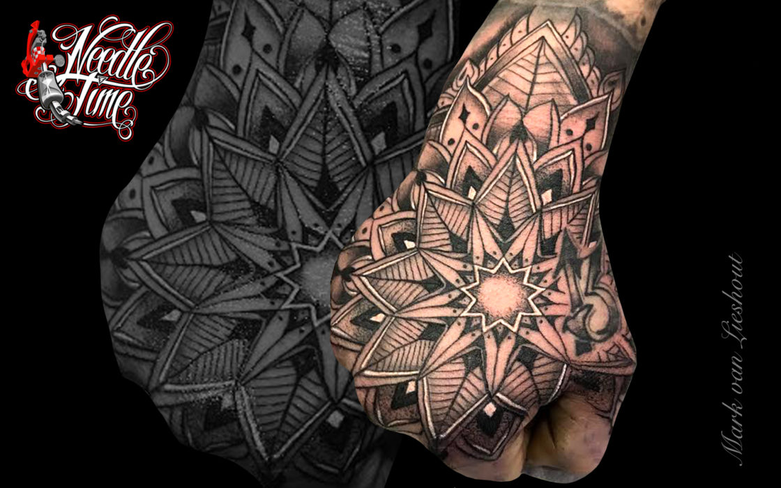 Mandala on the hand